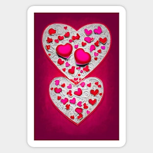 Happy Valentine's Day | Graphic hearts 2 Sticker